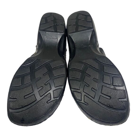 G.H. BASS & Co. Sheela Women's Black Leather Slip-on Clogs 7.5 - Picture 7 of 7